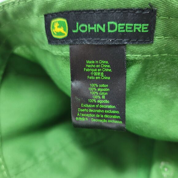 John Deere Baseball Cap Hat Green Strapback Adjustable Official Licensed - Picture 7 of 9